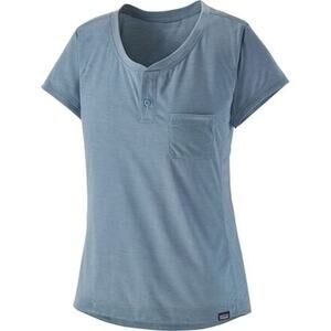 Patagonia Blue Capilene Cool Trail Bike Henley Short Sleeve Tee XXL NWT Gorp